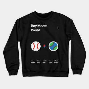 Boy Meets World - Swiss Poster Design Crewneck Sweatshirt